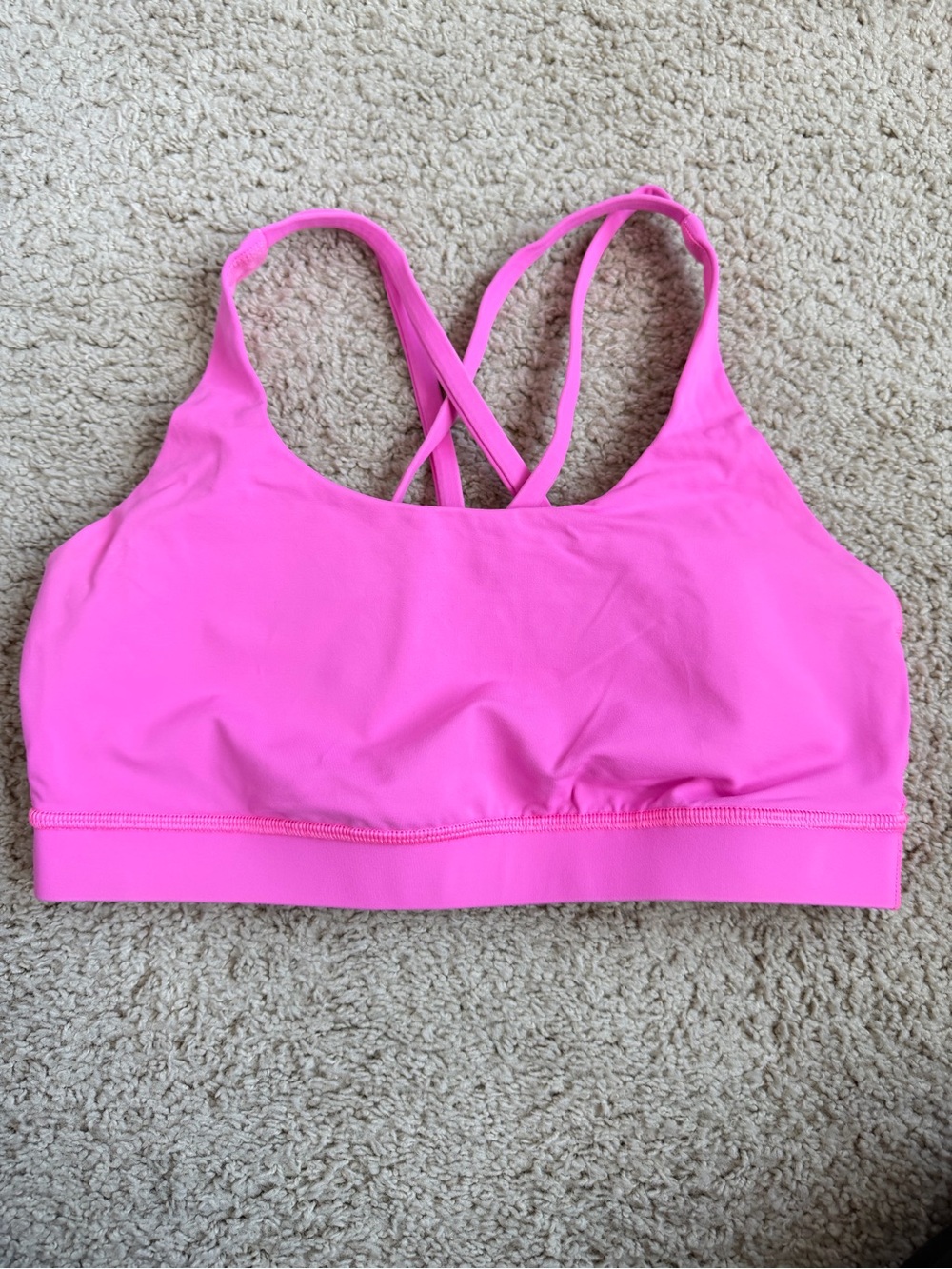 Lululemon Energy Bra - size 8 - hot pink